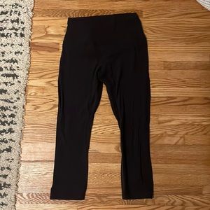 Lululemon black cropped align legging tight